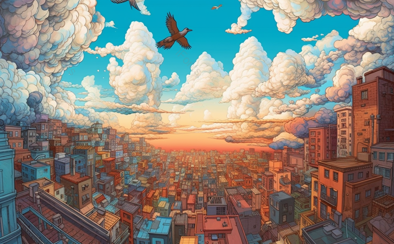 城镇小楼整齐排列鸟群飞翔春天夏天国潮城市插画,插画/手绘图,插画/手绘图库,插画/手绘图下载,插画/手绘